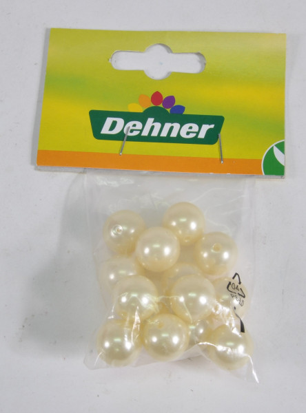 Perlen rund creme PBH ca. 15mm D 30gr.